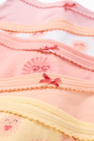 Copii - Fete - Multipack 5 perechi - soare - boxeri - multicolor