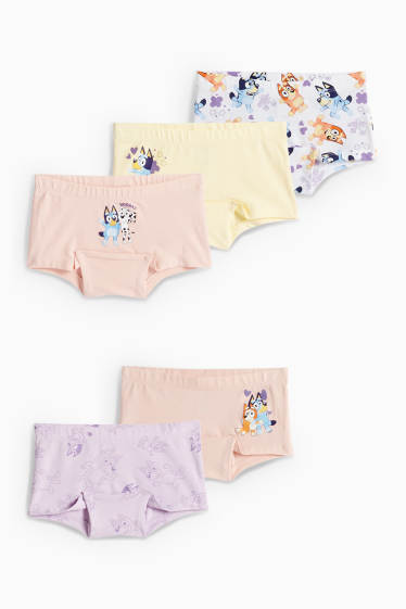 Children Girls - Multipack of 5 - Bluey - boxer shorts - multicoloured