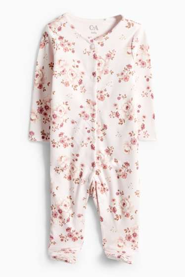 Bebeluși - fete - Compleu nou-născuți - alb / roz