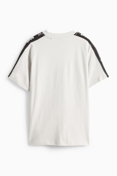 Children Boys - Basketball - short sleeve T-shirt - black / white