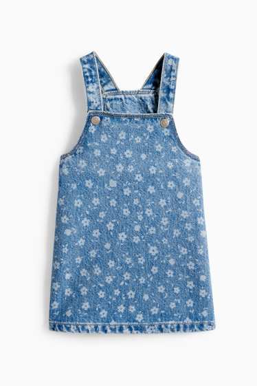 Baby Girls - Floral - baby outfit - broderie anglaise - 2 piece - blue / white