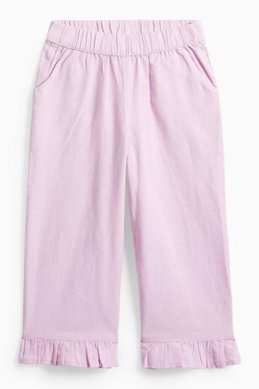 Children Girls - Cloth trousers - purple