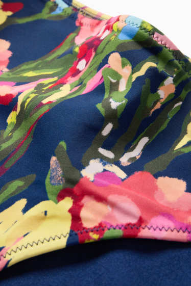 Donna - Slip bikini - vita media - LYCRA® XTRA LIFE™- a fiori - colorato