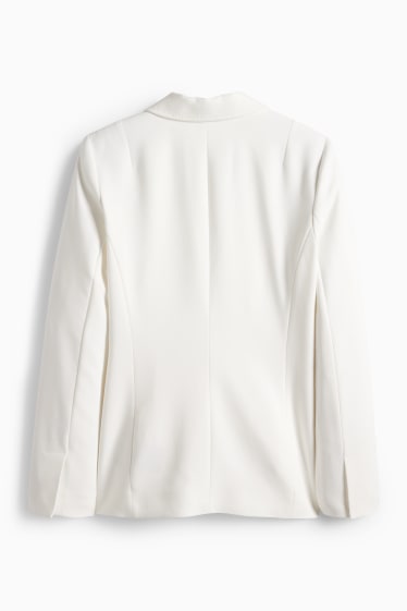 Dámské - Business blejzr - se zúženým pasem - krémově bílá