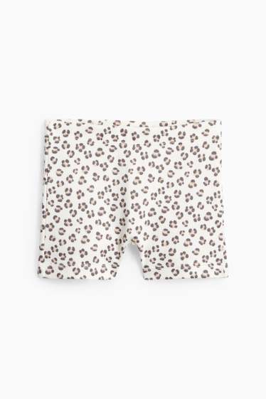 Bébés filles - Nœud - pyjama bébé - 2 pièces - marron / blanc crème