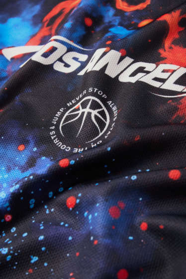 Enfants garçons - Los Angeles - T-shirt - à motif - rouge / bleu