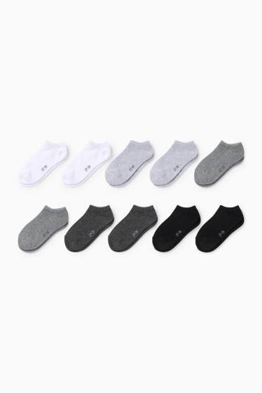 Bambini - Confezione da 10 - calzini corti - nero / bianco