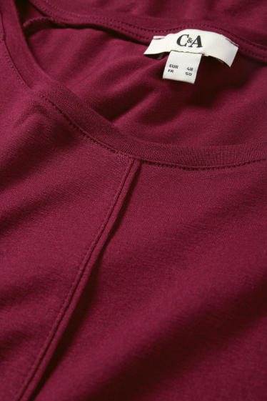 Damen - T-Shirt - bordeaux