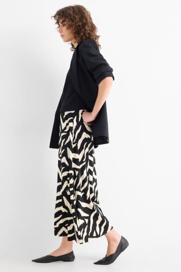 Donna - Gonna - fantasia - nero / beige