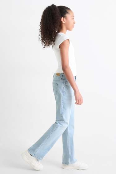 Bambine - Bootcut jeans - LYCRA® - azzurro