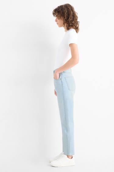 Damen - Mom Jeans - High Waist - LYCRA® - hellblau