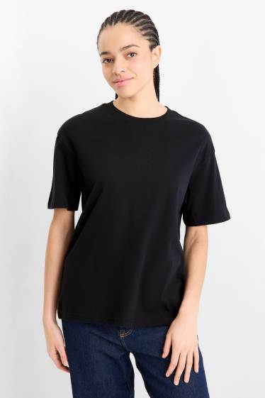 Damen - T-Shirt - Oversized - schwarz