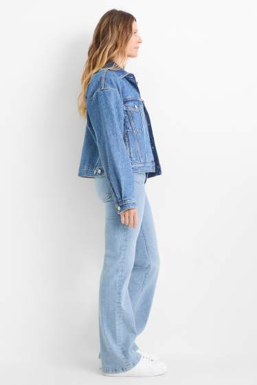 Damen - Flared Jeans - Mid Waist - LYCRA® - blau