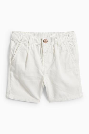 Miminka - chlapci - Outfit pro miminka - 2dílný - bílá / světle modrá