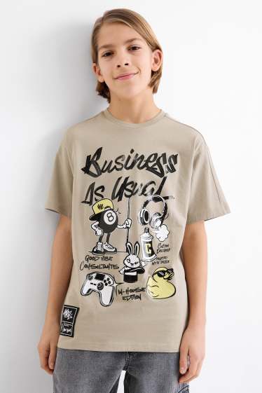 Children Boys - Short sleeve T-shirt - beige