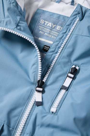 Bambini - Giacca con cappuccio - idrorepellente - blu