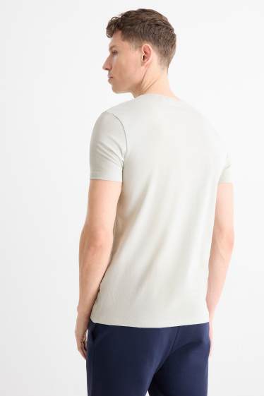 Men - T-shirt - slim fit - Flex - light gray