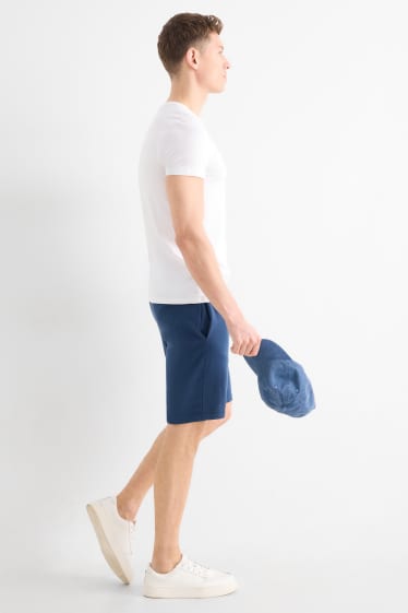 Uomo - Shorts di felpa - blu scuro