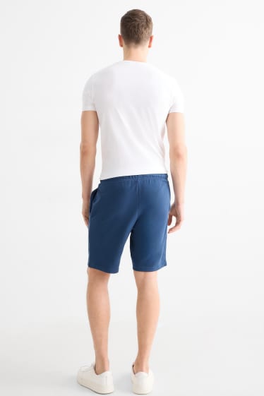 Uomo - Shorts di felpa - blu scuro