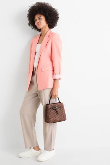 Women - Bast crossbody bag with detachable bag strap - dark brown