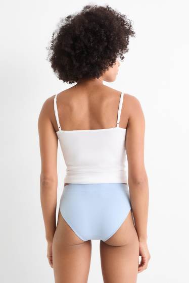 Damen - Multipack 3er - Slip - seamless - hellblau
