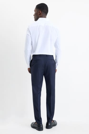 Herren - Baukasten-Hose - Slim Fit - strukturiert - dunkelblau