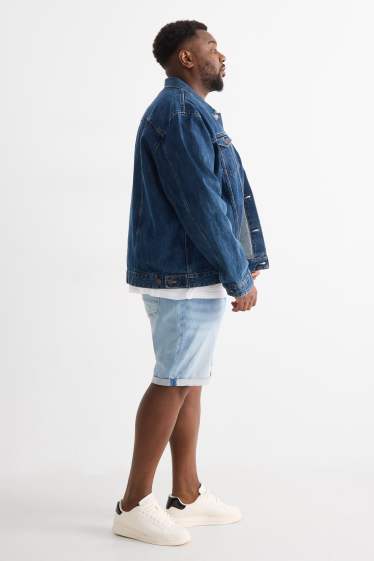 Bărbați - Pantaloni scurți de blugi - Flex jog denim - LYCRA® - albastru deschis