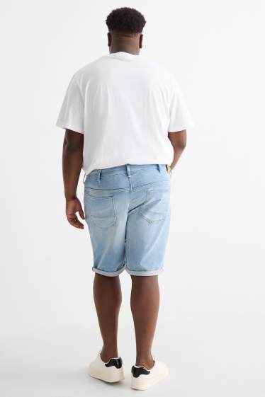 Bărbați - Pantaloni scurți de blugi - Flex jog denim - LYCRA® - albastru deschis