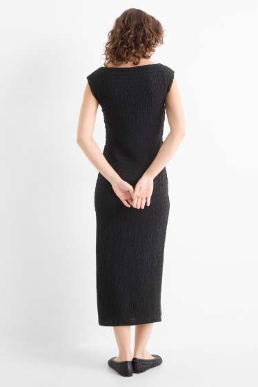 Dámské - Bodycon šaty - strukturované - černá