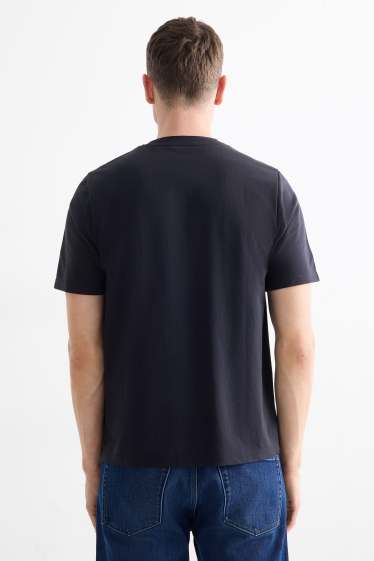 Hommes - T-shirt - regular fit - bleu foncé