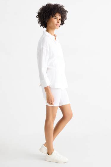 Donna - Confezione da 2 - shorts stile ciclista - bianco / nero