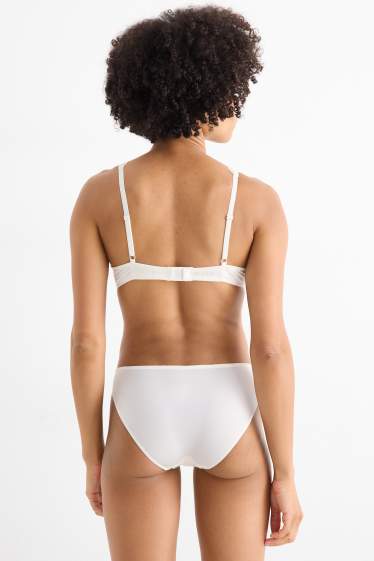 Women - Underwire bra - PLUNGE - padded - white