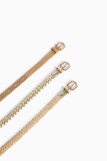 Women - Belt - beige / gold