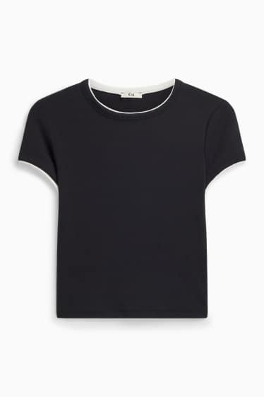 Femmes - T-shirt - noir