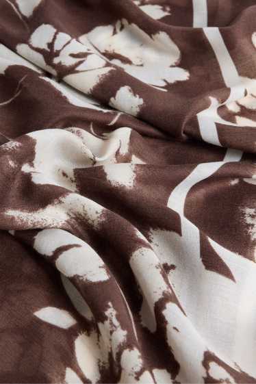 Femmes - Écharpe - marron foncé