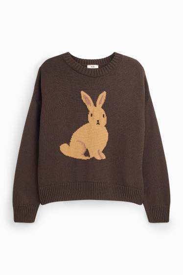 Dames - Trui - bruin