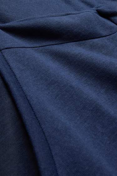 Women - V-neck T-shirt - relaxed fit - dark blue