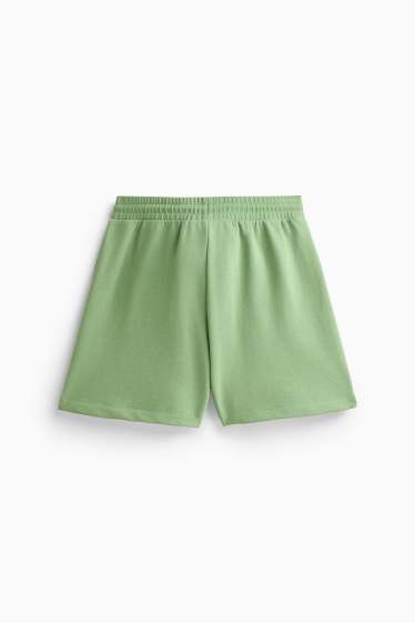 Dámské - Teplákové šortky - zelená