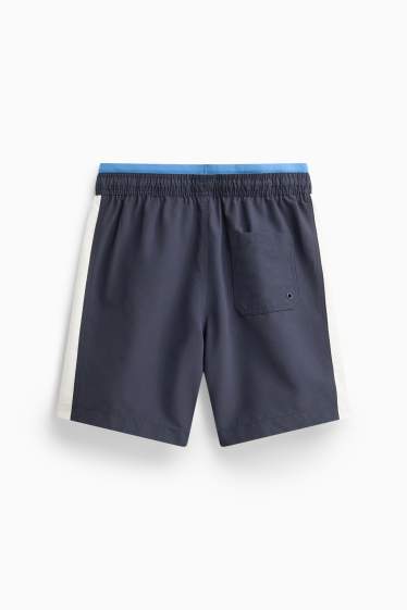 Men - Swim shorts - 2-in-1 look - dark blue