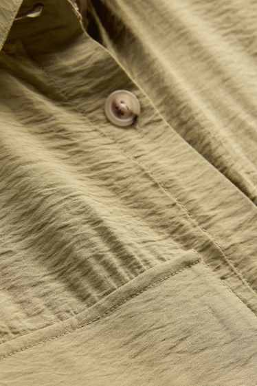 Women - Waistcoat - textured - beige