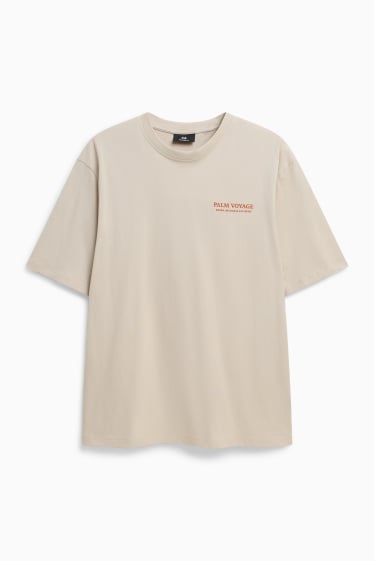 Herren - T-Shirt - Relaxed Fit - beige