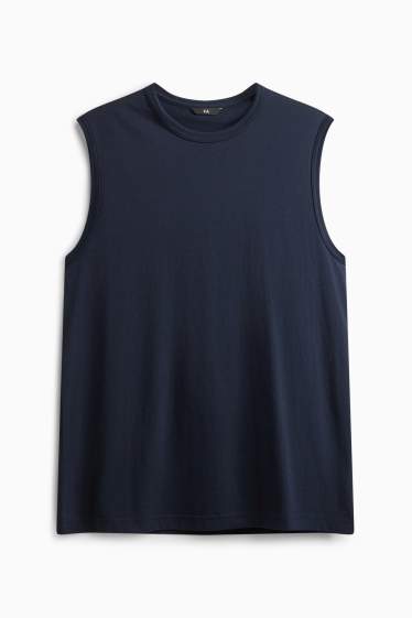 Home - Samarreta sense mànigues - blau fosc