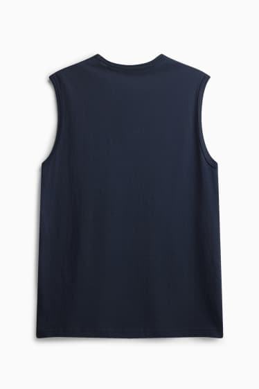 Home - Samarreta sense mànigues - blau fosc