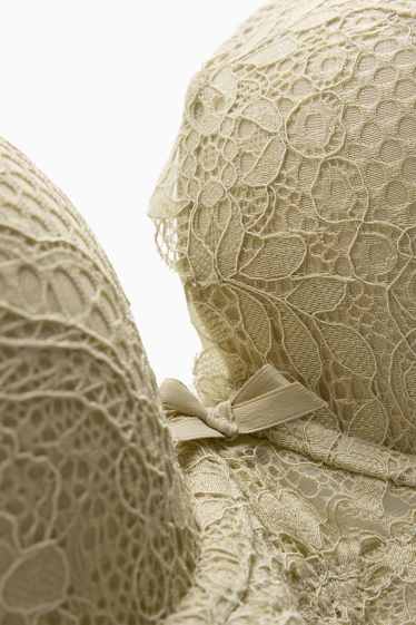 Donna - Reggiseno con ferretti - FULL COVERAGE - imbottito - verde