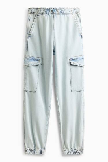 Kinder Buben - Cargo Jeans - helljeansblau