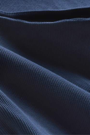 Damen - Top - gerippt - dunkelblau