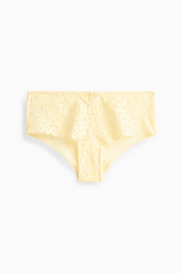 Femmes - Culotte hipster - jaune clair