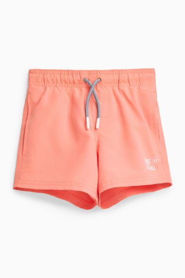 Děti - chlapci - Koupací šortky - oranžová