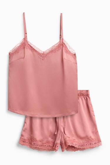 Femmes - Pyjama court - rose