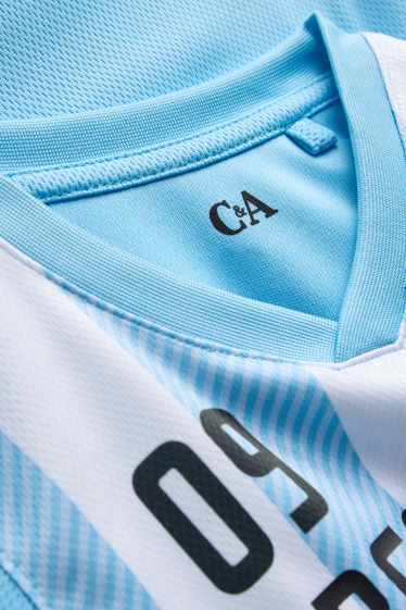 Kinderen: jongens - Shirt met korte mouwen - wit / lichtblauw